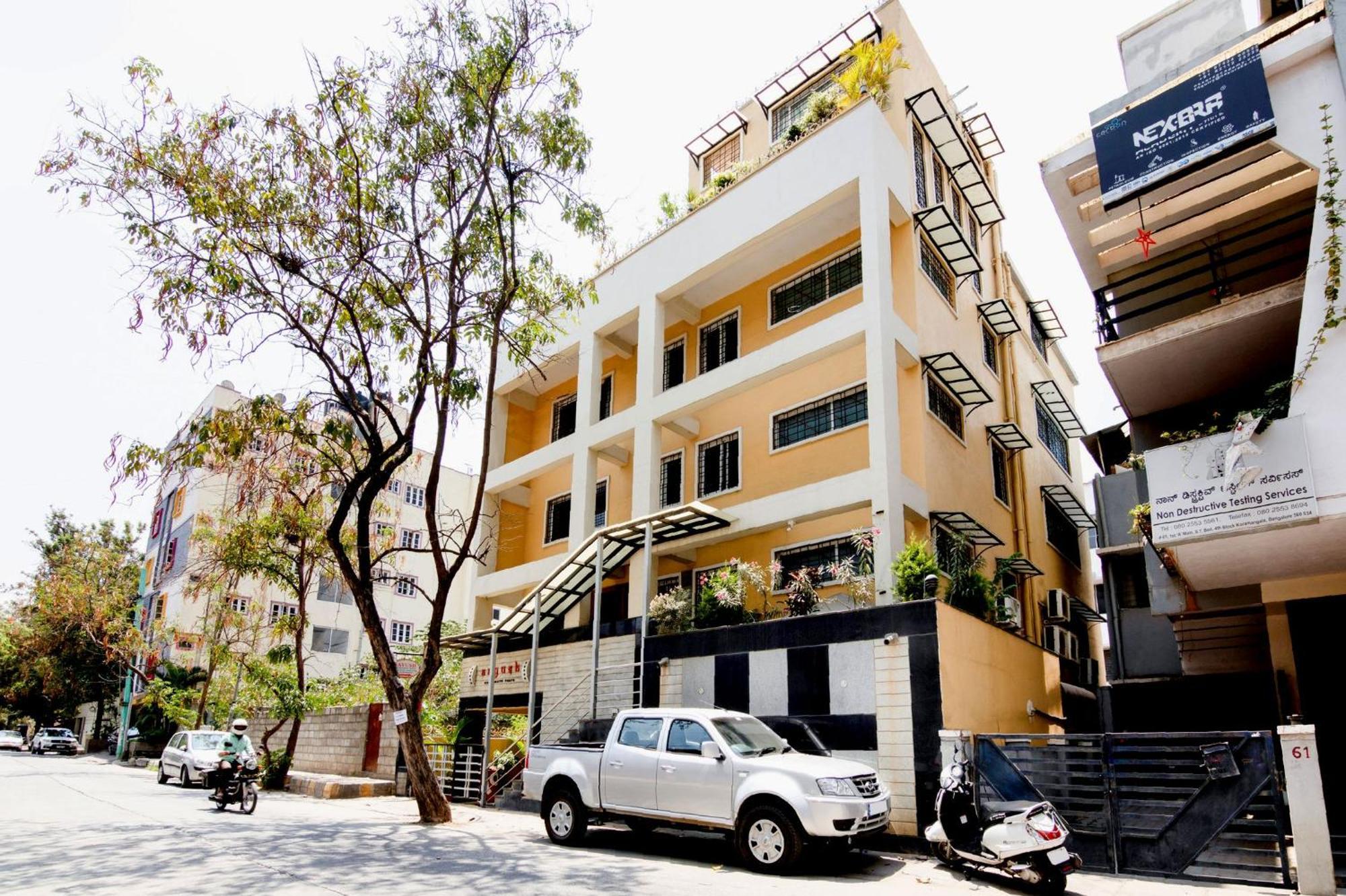Flagship Aayush Corporate Stays Near Nexus Mall Koramangala Bangalore Exterior foto